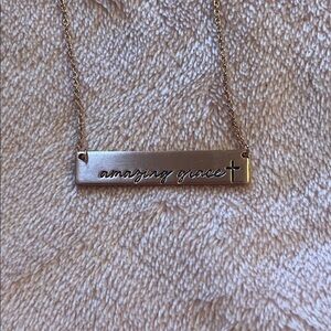 Rose Gold 'Amazing Grace' Necklace